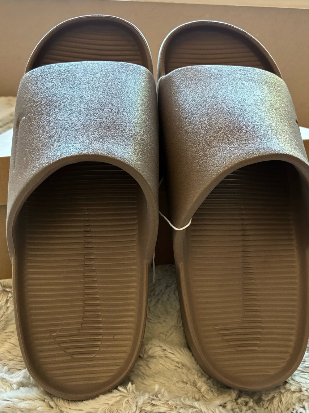 Nike Men's Brown Slide Sandals